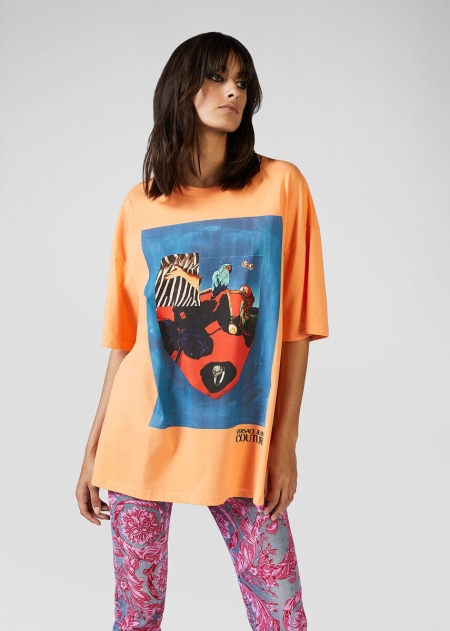 Versace Collage Capsule Collection T-shirt Dam - 629750SHO